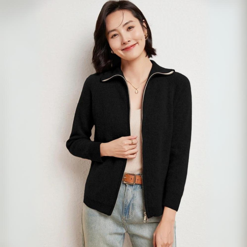 MARSTON LUXE WOOL ZIP-UP