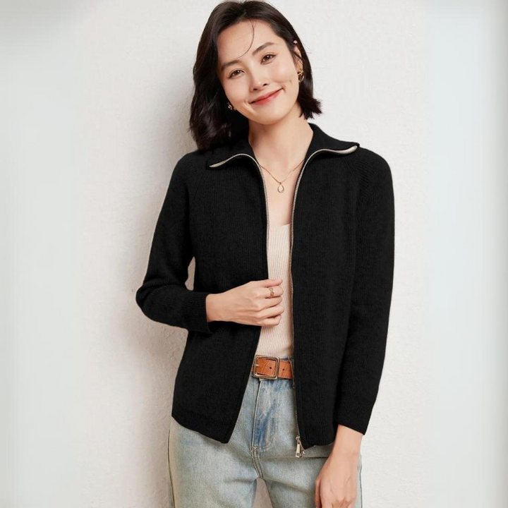 MARSTON LUXE WOOL ZIP-UP