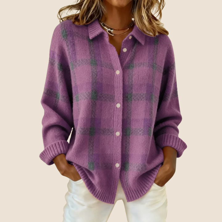 VIVIENNE RETRO CHECK SWEATER