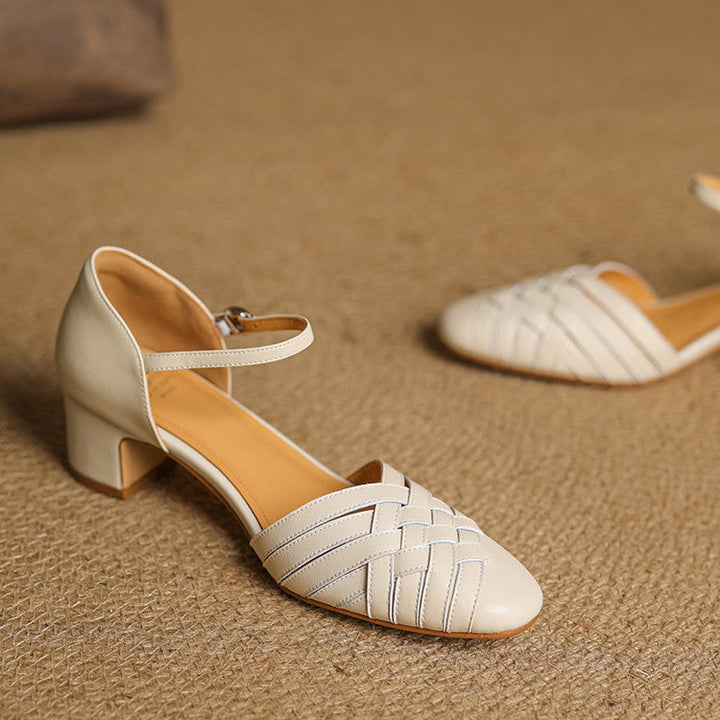 Avora Genuine Leather Heels