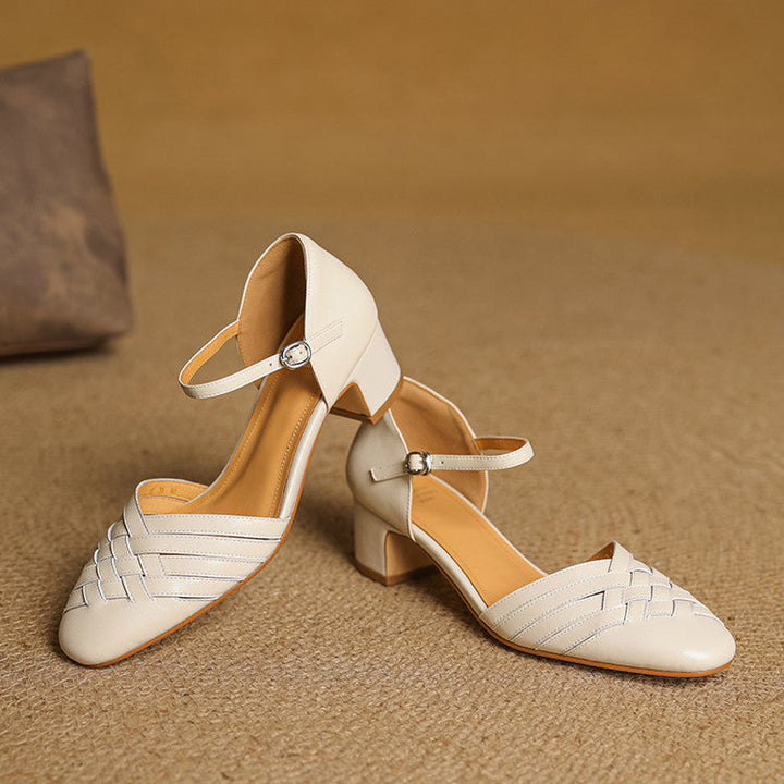 Avora Genuine Leather Heels