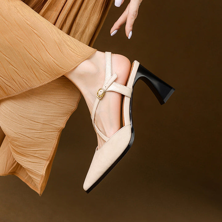 Sofia Genuine Leather Heels