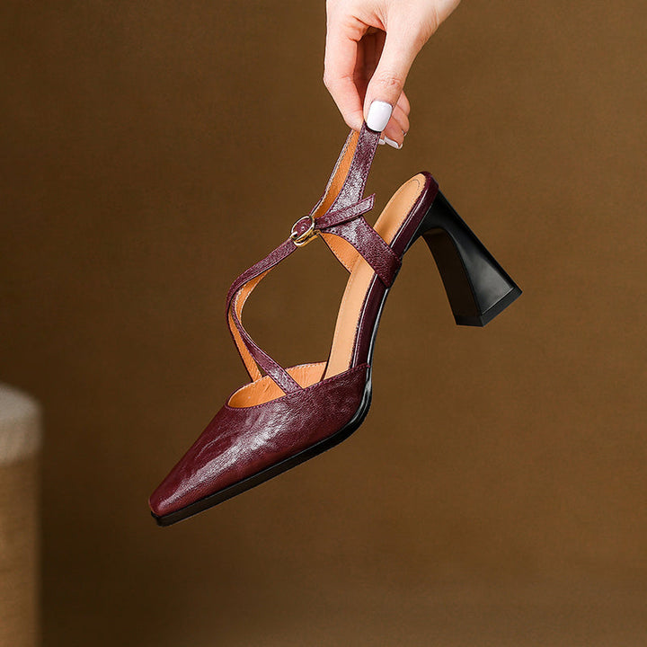 Sofia Genuine Leather Heels