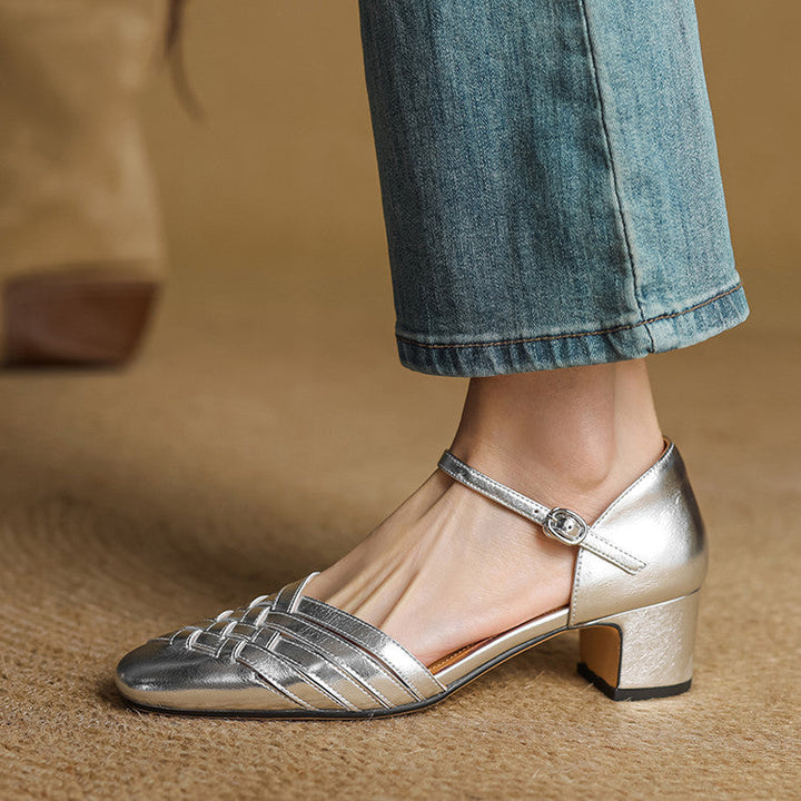 Avora Genuine Leather Heels