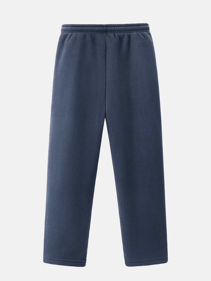 Teddy Lined Straight Leg Polar Fleece Pants