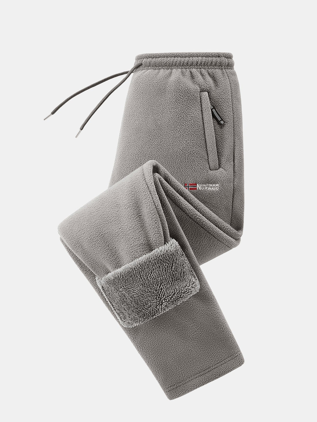 Teddy Lined Straight Leg Polar Fleece Pants