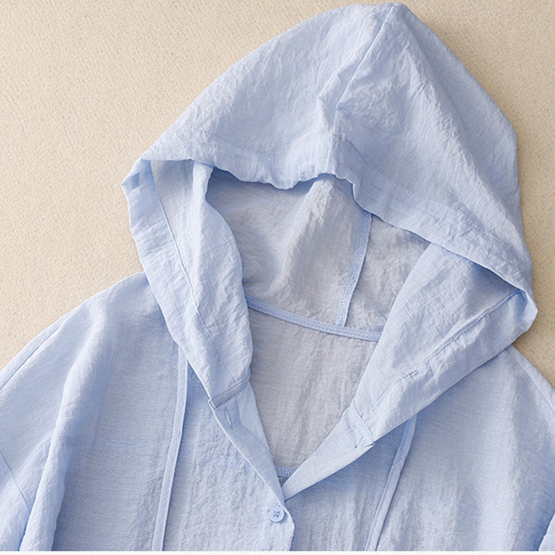 VICTORIA LINEN HOODIE