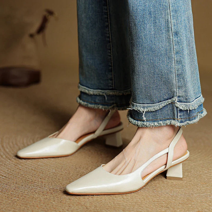 Camille Genuine Leather Heels