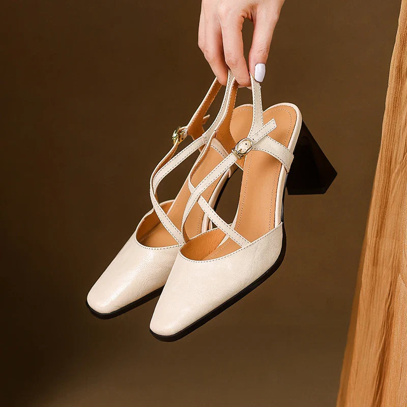 Sofia Genuine Leather Heels