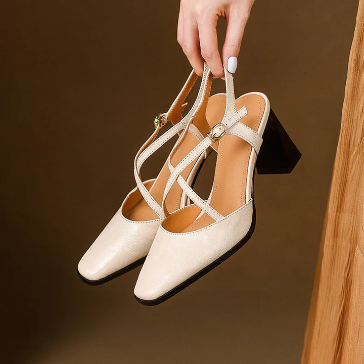 Sofia Genuine Leather Heels