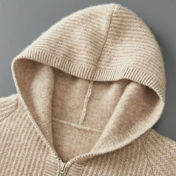 SORRENTO CASHMERE ZIP HOODIE