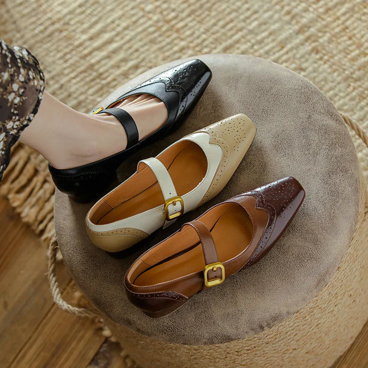 Emilia Leather Flats