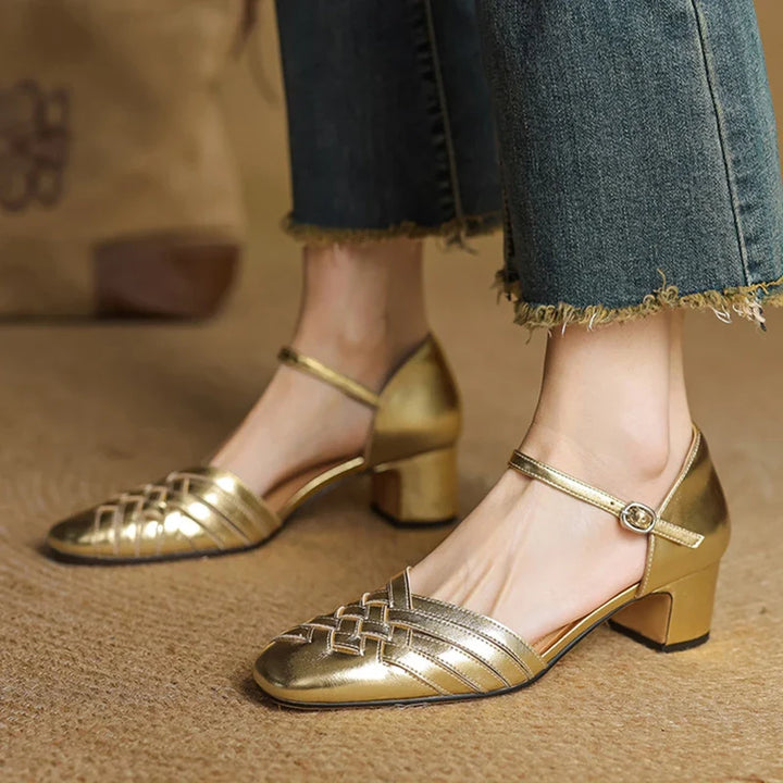 Avora Genuine Leather Heels