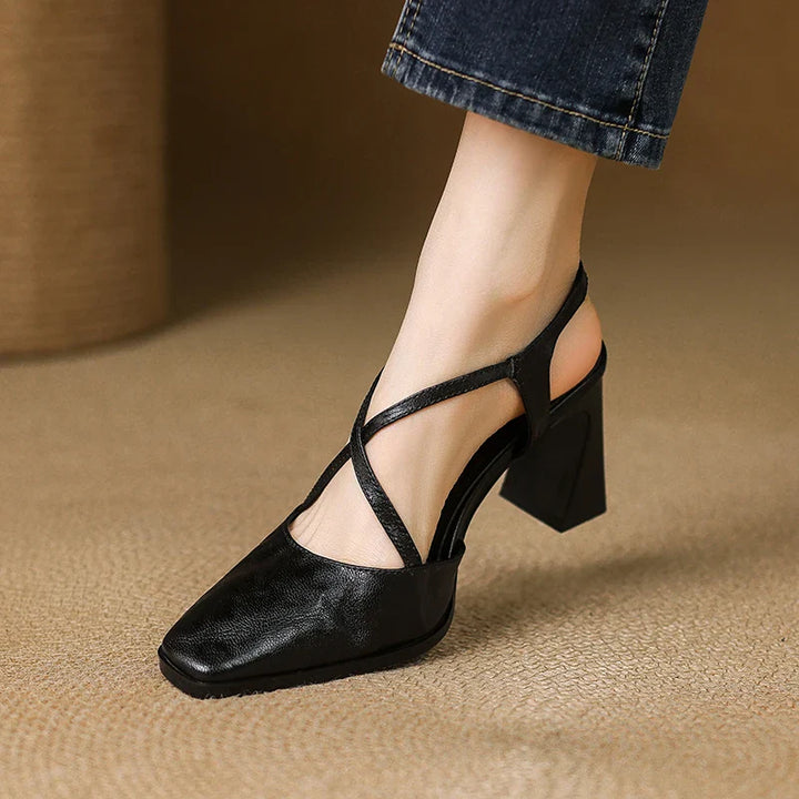 Sofia Genuine Leather Heels