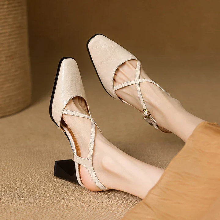 Sofia Genuine Leather Heels