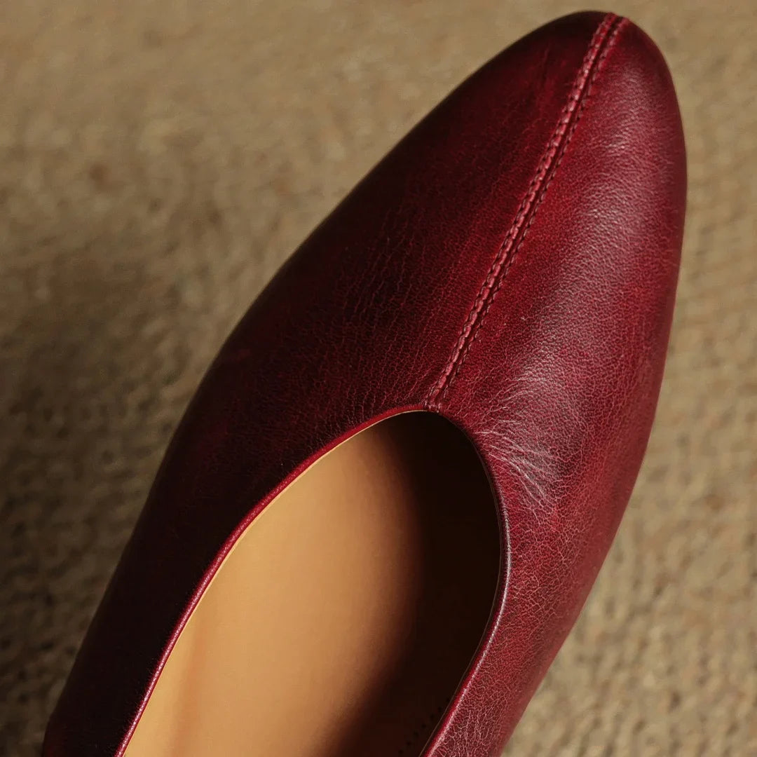 Juliet Genuine Leather Flats
