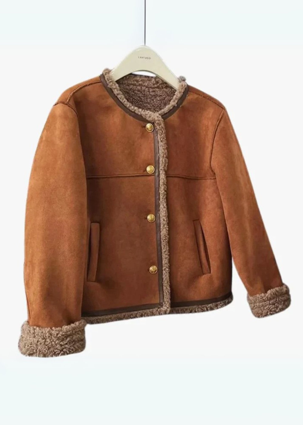 RUBY COSY SHEARLING-LINED JACKET