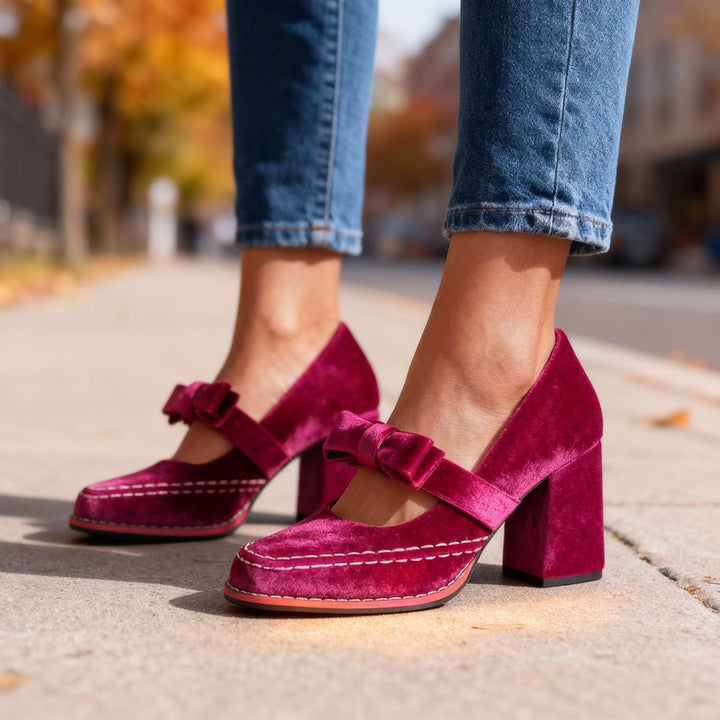 AURELINE VELVET LOAFERS