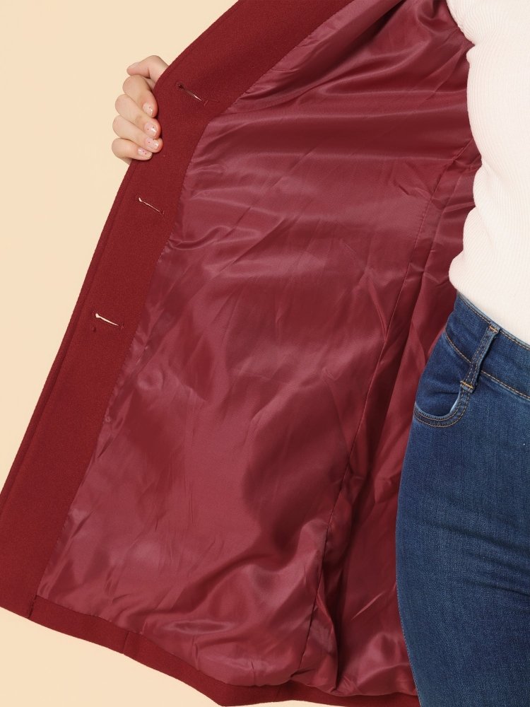 Helena | Damen Wintermantel mit einem Knopf