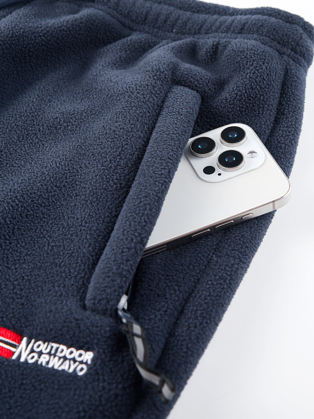 Teddy Lined Straight Leg Polar Fleece Pants